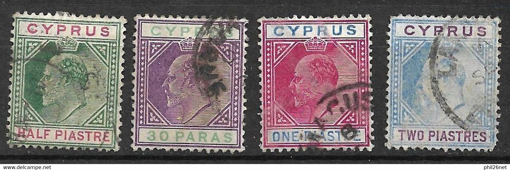 Chypre N° 34 à 37    Oblitérés    B/TB  Voir Scans   - Cyprus (...-1960)