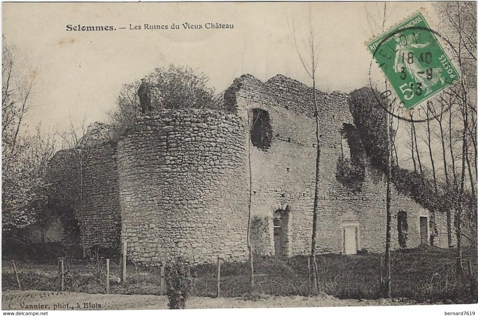 41  Selommes  -  Les Ruines Du  Vieux Chateau - Selommes