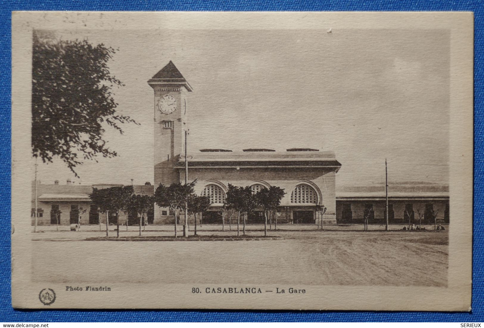 C MAROC BELLE CARTE 1923 CASABLANCA POUR PARIS FRANCE + AFFRANCHISSEMENT PLAISANT - Lettres & Documents