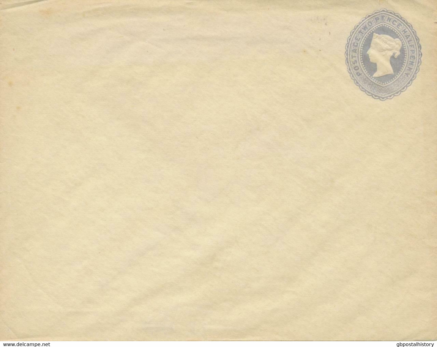 GB 1892 QV 2 ½D Grey-blue Postal Stationery Envelope Size L VARIETY INVERTED WMK - Variétés, Erreurs & Curiosités