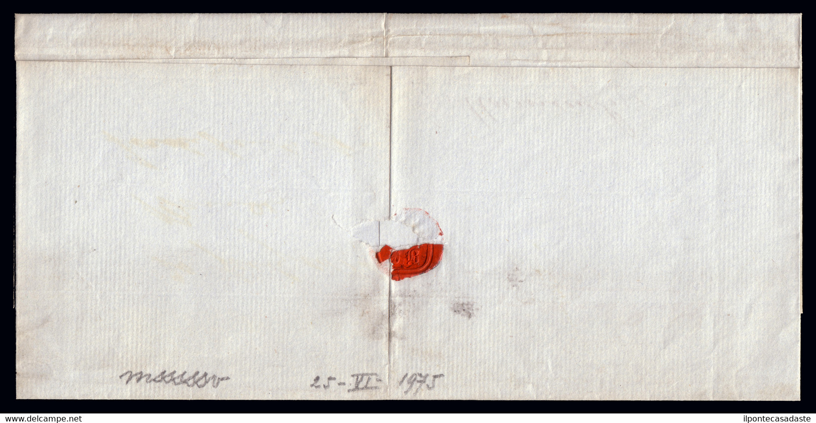 Cover] GREAT BRITAIN 1840 (jul. 20) | Folded Letter Franked With A Strip Of 4 Of The 2d. Blue A-E/A-H With Bottom Margin - Covers & Documents