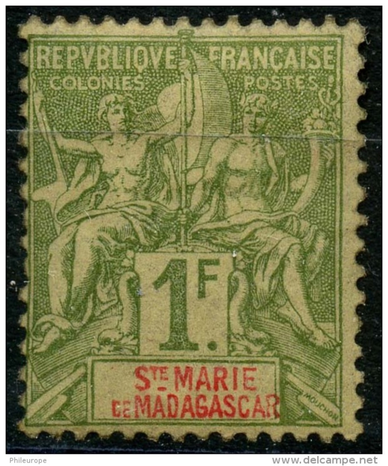 Sainte Marie De Madagascar (1894) N 13 * (charniere) - Nuevos