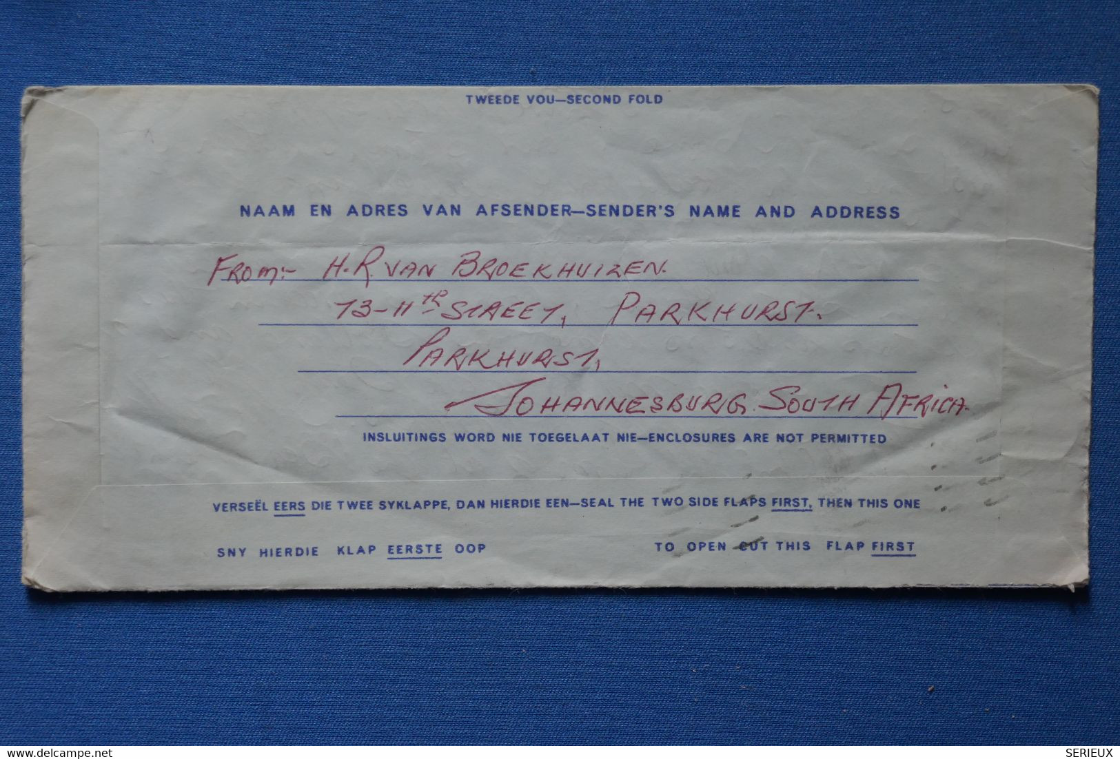 O9 AFRIQUE SUD BELLE LETTRE AEROGRAMME 1972 JOHANNESBURG POUR  HONGRIE + AFFRANCHISSEMENT PLAISANT - Cartas & Documentos