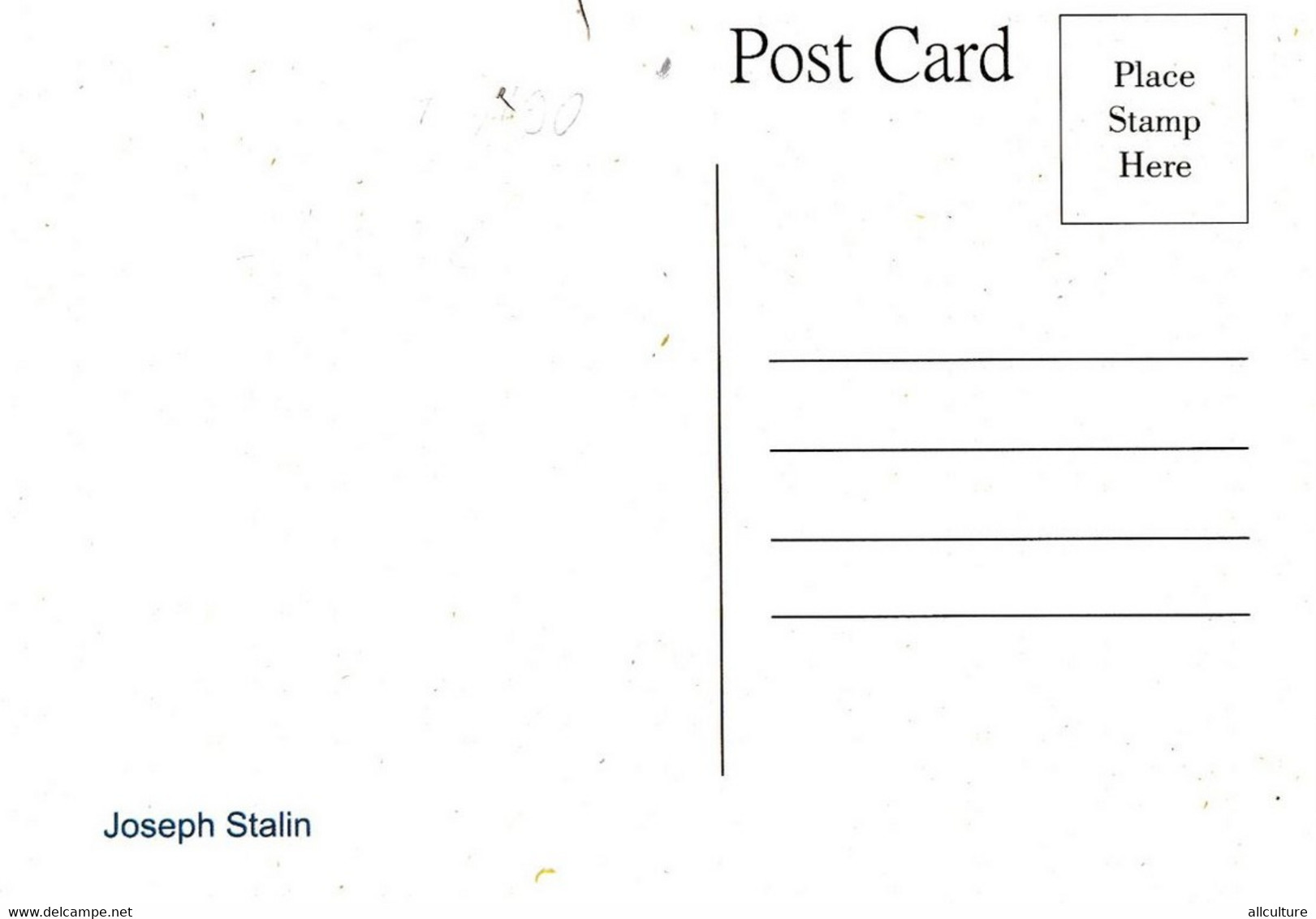 A1948-   JOSEPH STALIN PERSONALITY OF SOVIET UNION COMMUNIST  PARTY POSTCARD - Personnages