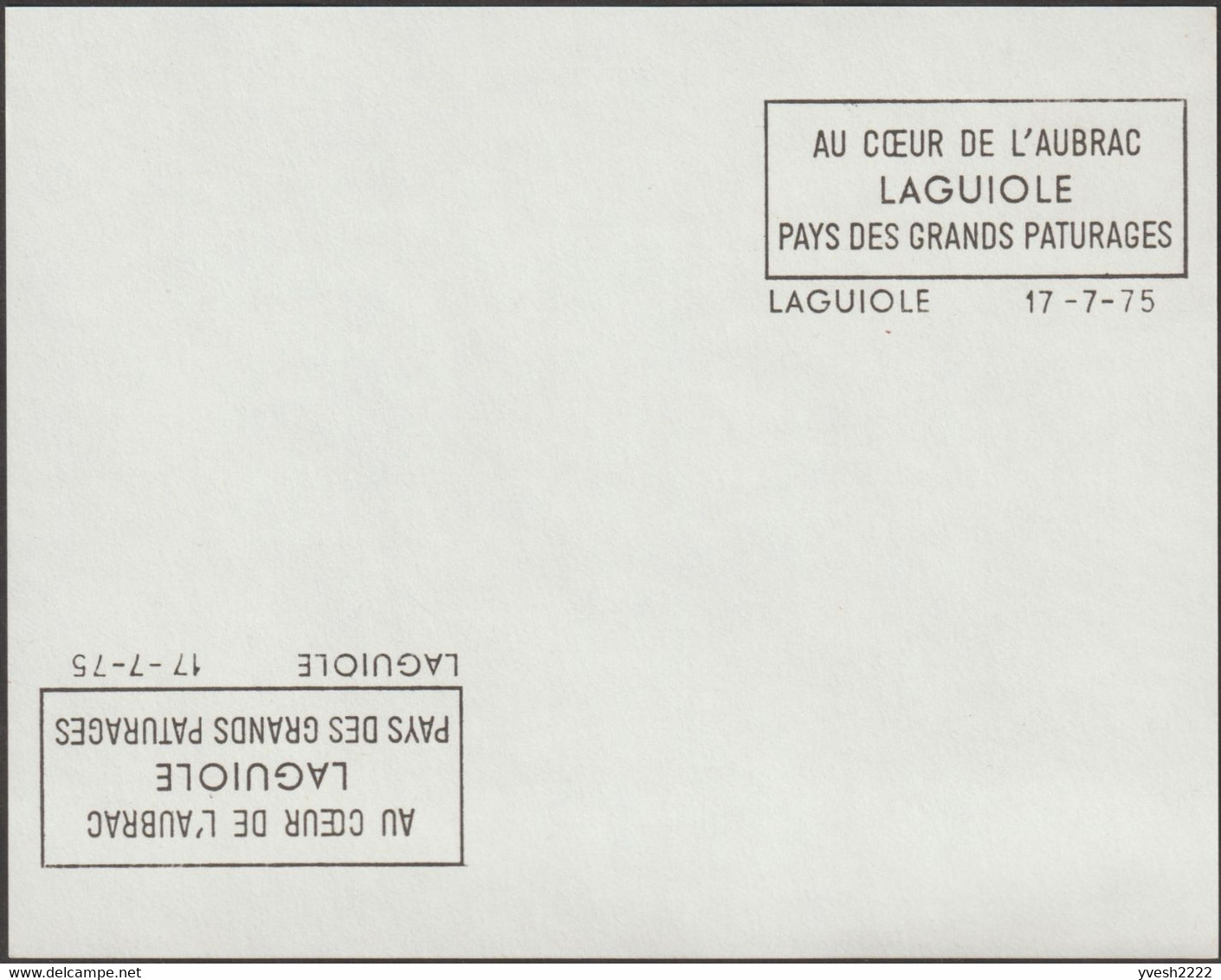 France 1975. Épreuve SECAP Tirée à 3 Exemplaires. Laguiole, Au Cœur De L'Aubrac. Pays Des Grands Pâturages - Agriculture