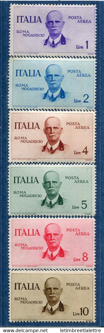 ⭐ Italie - Poste Aérienne - YT N° 78 à 83 ** - Neuf Sans Charnière - 1934 ⭐ - Poste Aérienne