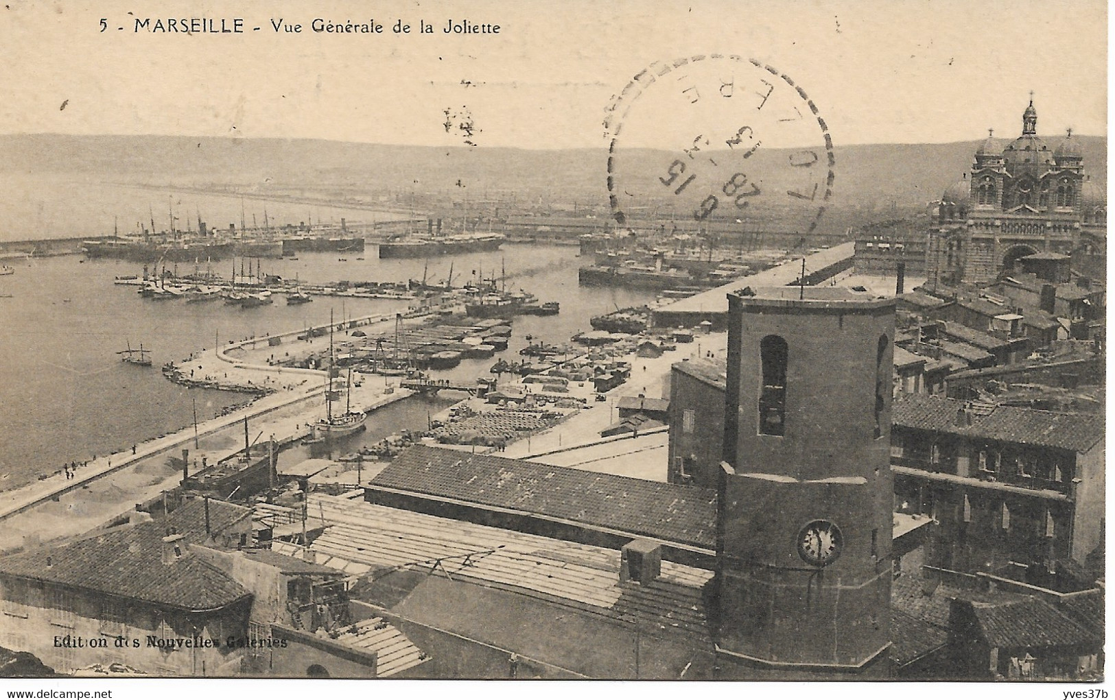 MARSEILLE - Vue Générale De La Joliette - Joliette, Zone Portuaire