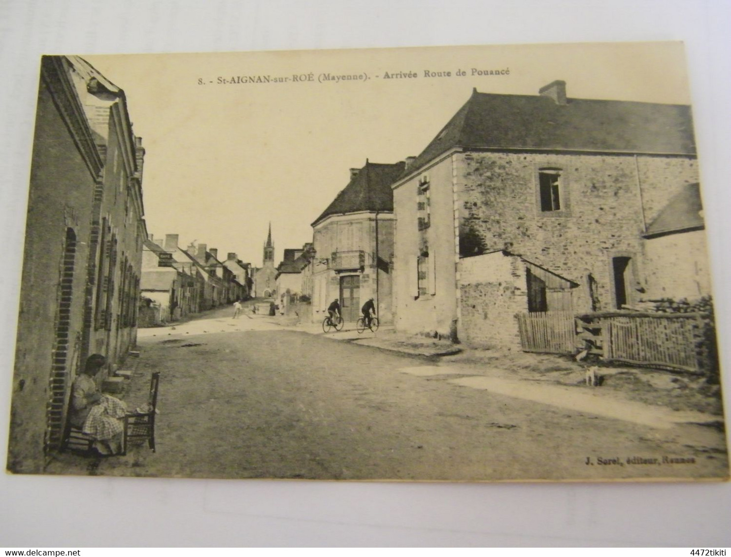 CPA - St Saint Aignan Sur Roé (53) - Arrivée Route De Pouancé - 1910  - SUP - (EQ 34) - Saint Aignan Sur Roe