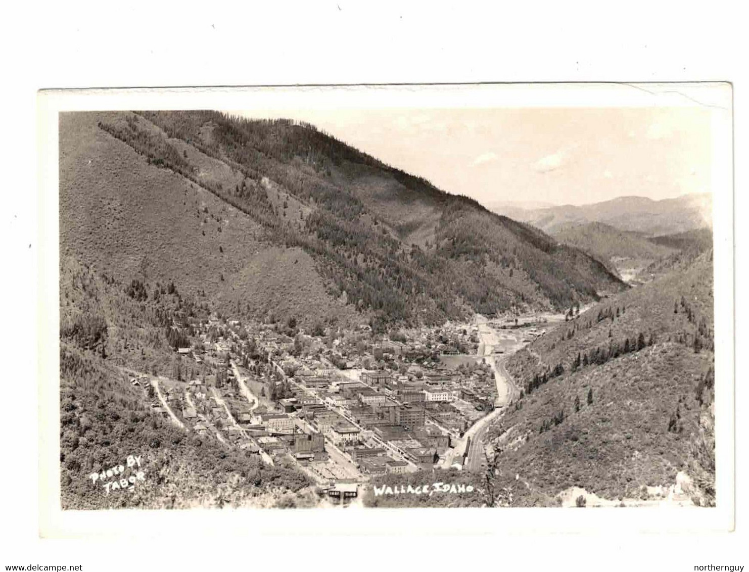 Wallace, Idaho, USA, Silver Mining Town, 1947 Real Photo Postcard - Otros & Sin Clasificación