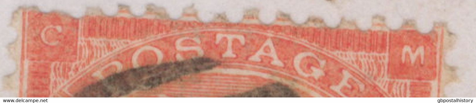 GB 1864 QV 4d Bright Red W Small White Corner Letters Pl.4 With Harlines VARIETY - Variétés, Erreurs & Curiosités