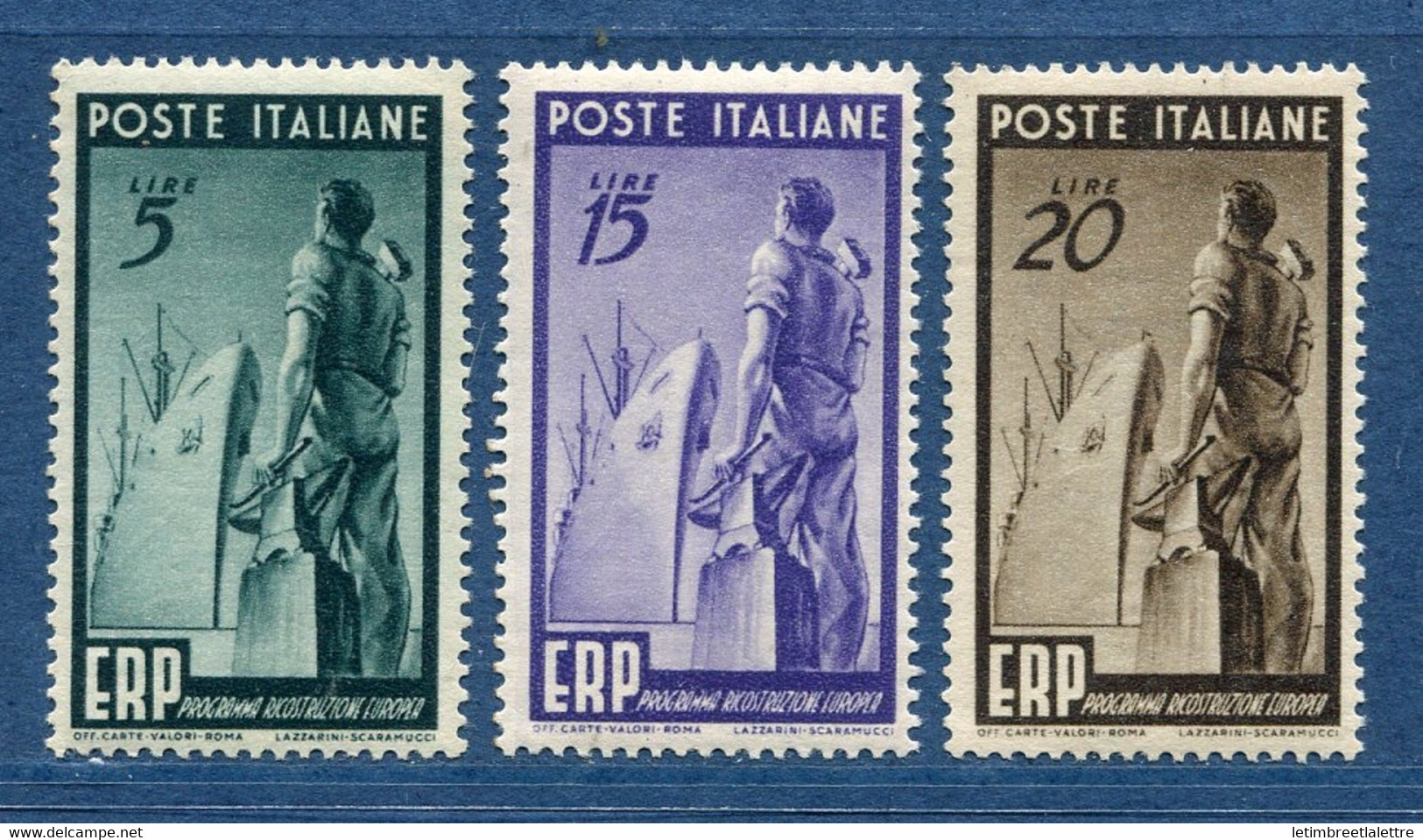 ⭐ Italie  - YT N° 539 à 541 ** - Neuf Sans Charnière - 1949 ⭐ - 1946-60: Neufs