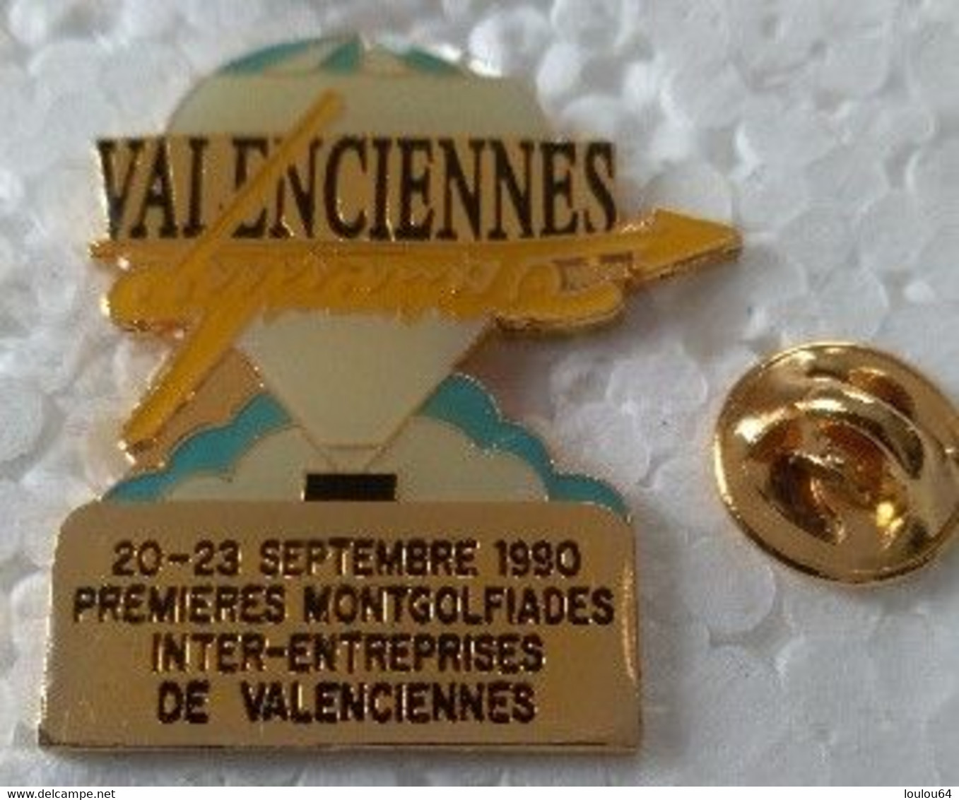 Pin's - Montgolfières - VALENCIENNES - Dynamite - 20-23 Septembre 1990  - - Montgolfières