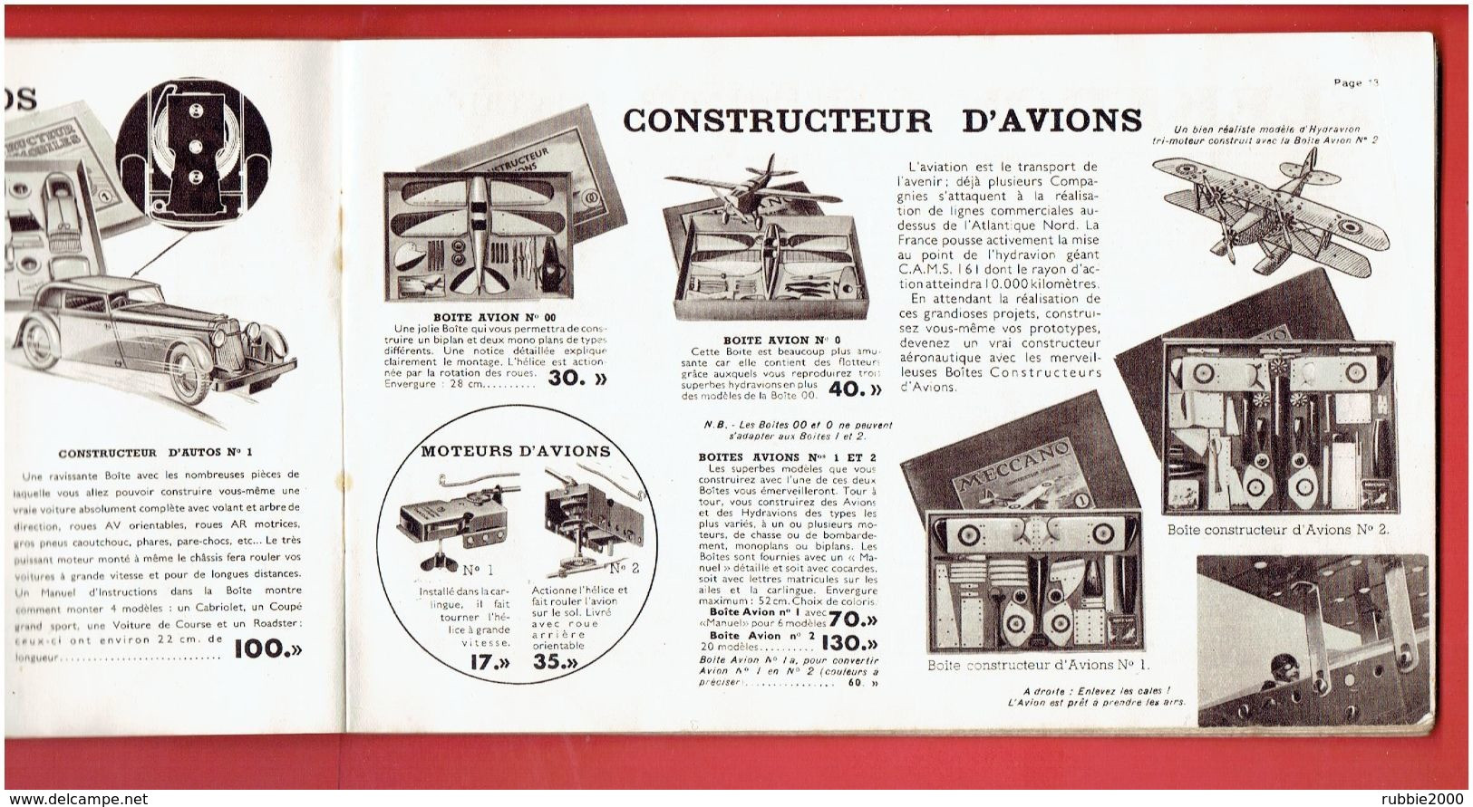 CATALOGUE TRAINS HORNBY 1938 1939 MECCANO DINKY TOYS CANOT VOITURE BATEAU AUTORAIL WAGON GARE DE CHEMIN DE FER ELEKTRON - Meccano