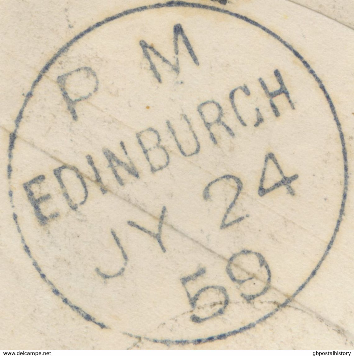 GB „360“ Scottish Numeral (LAUDER) Superb QV 1d Pink Postal Stationery Env + 1d - Lettres & Documents