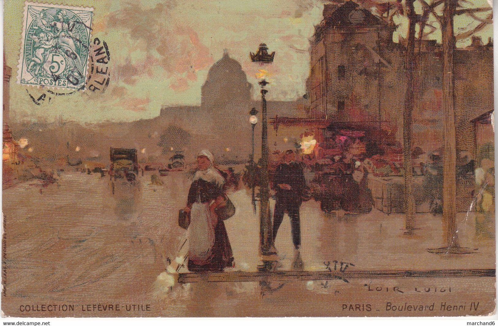 Paris Boulevard Henri IV Collection Lefèvre Utile De Loir Luigi - Loir