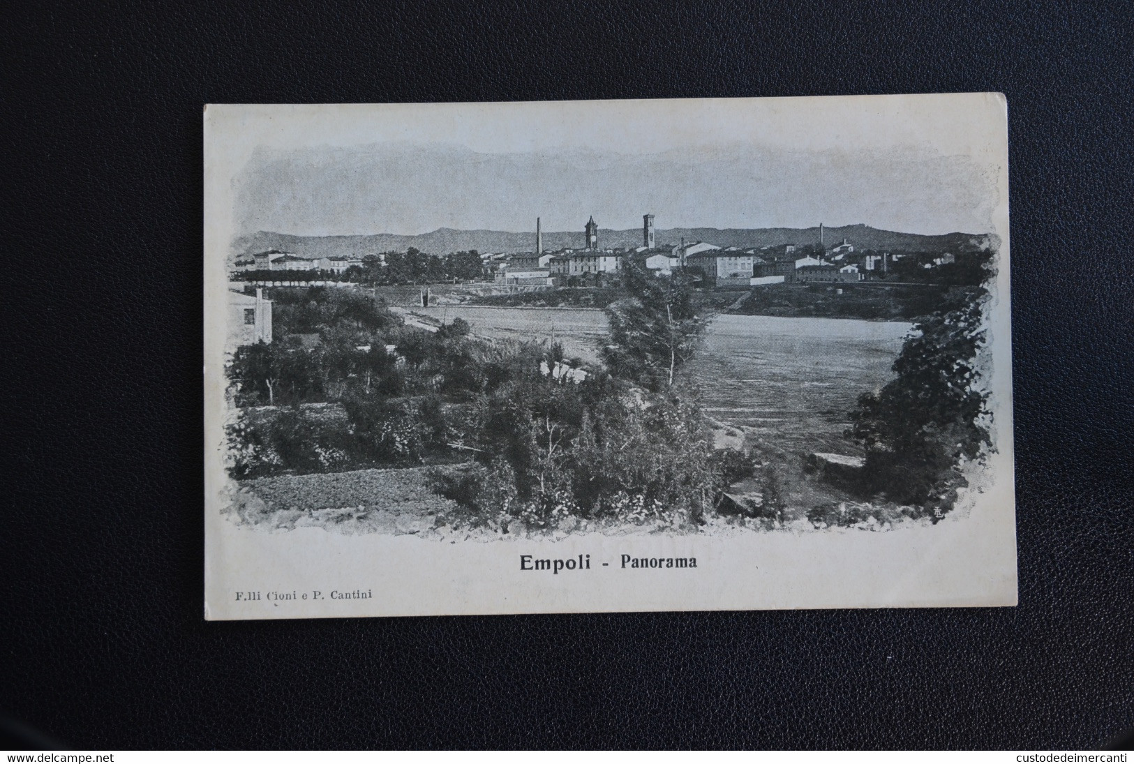 CARTOLINA TOSCANA EMPOLI PANORAMA PAESE FIUME - Empoli