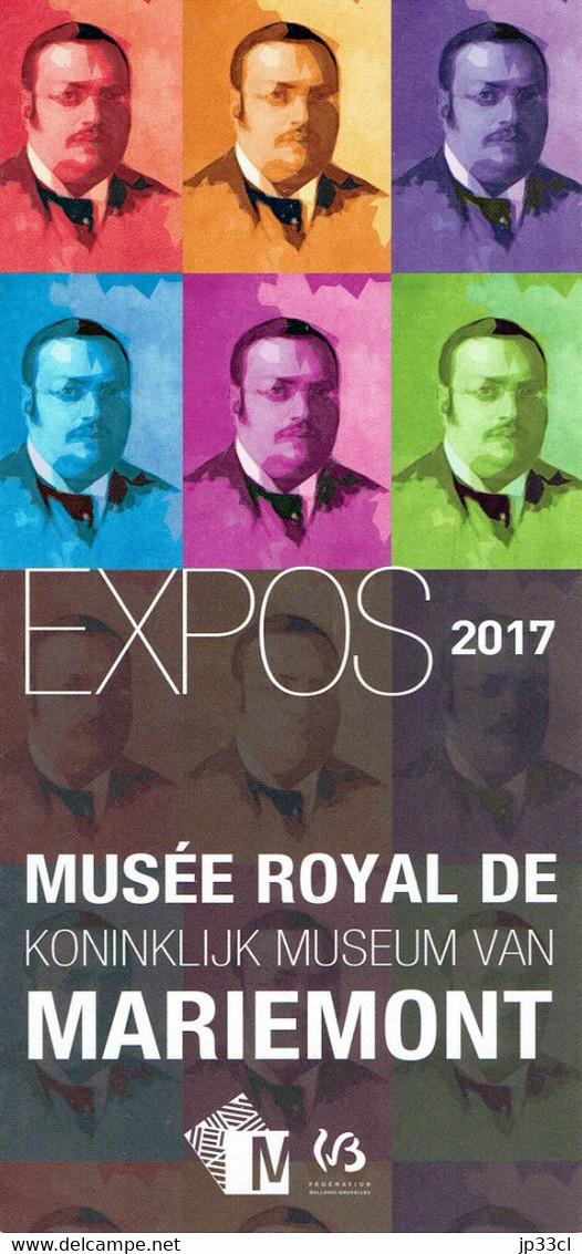 Musée De Mariemont Expos 2017 Festival Raoul Warocqué, Marché Du Livre, Porcelaines Et Faïences De Namur - Tourism Brochures