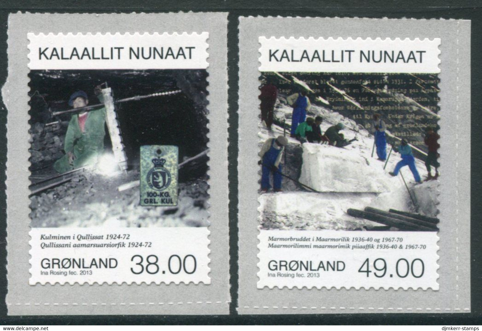 GREENLAND 2013 Mining IV MNH / **  Michel 630-31 - Unused Stamps