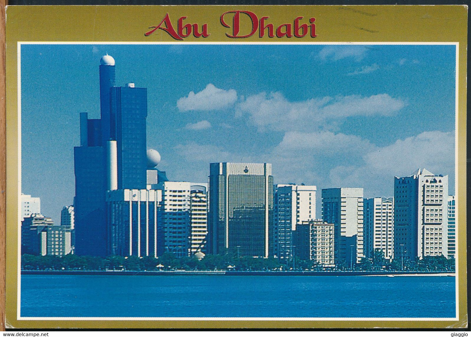 °°° 26041 - UAE - VIEW OF ABU DHABI - THE CAPITAL - 2000 With Stamps °°° - Emirats Arabes Unis