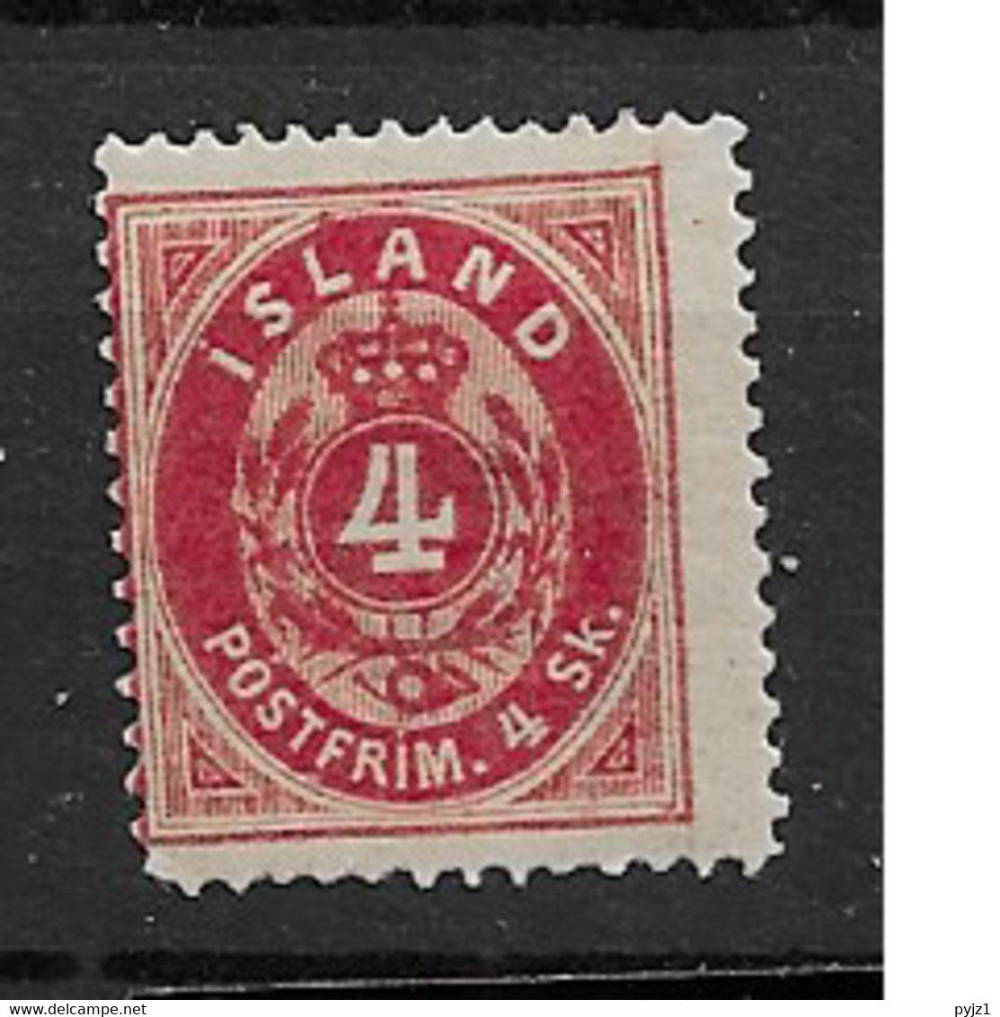 1873 MH Iceland  Mi 3A - Unused Stamps