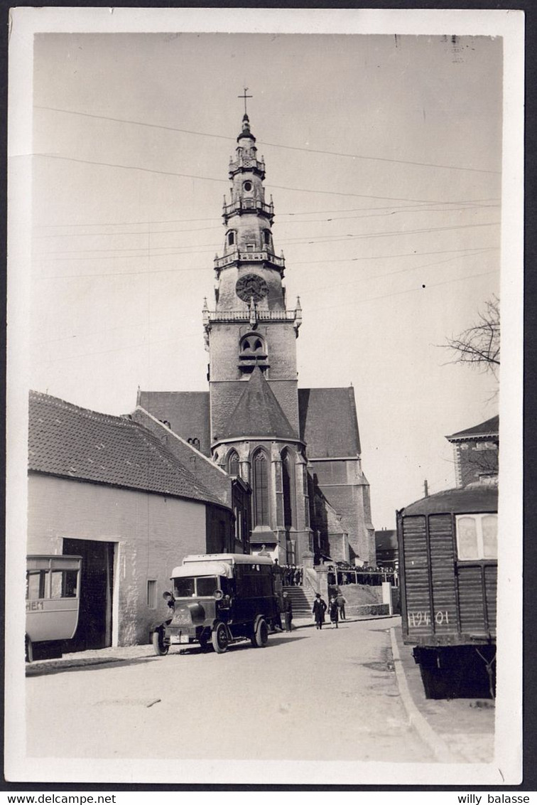 +++ Photo Carte - Foto - DIEGHEM - DIEGEM - Eglise - Pélerins - Archives TCB 1928 - Camion   // - Machelen