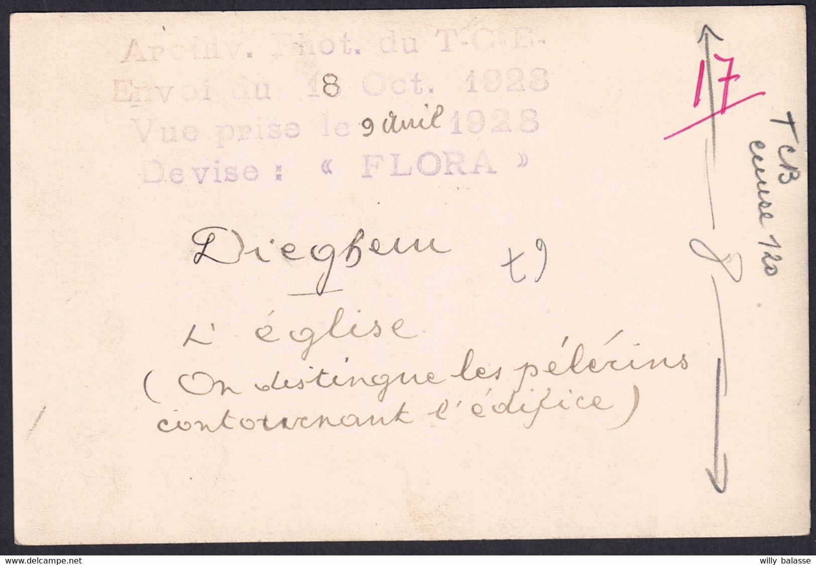 +++ Photo Carte - Foto - DIEGHEM - DIEGEM - Eglise - Pélerins - Archives TCB 1928 - Camion   // - Machelen
