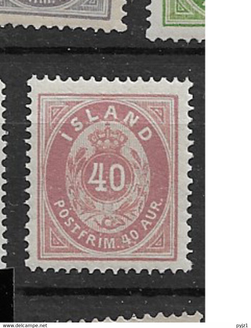 1882 MH Iceland  Mi 14A Perf 14: 13 1/2 - Ungebraucht