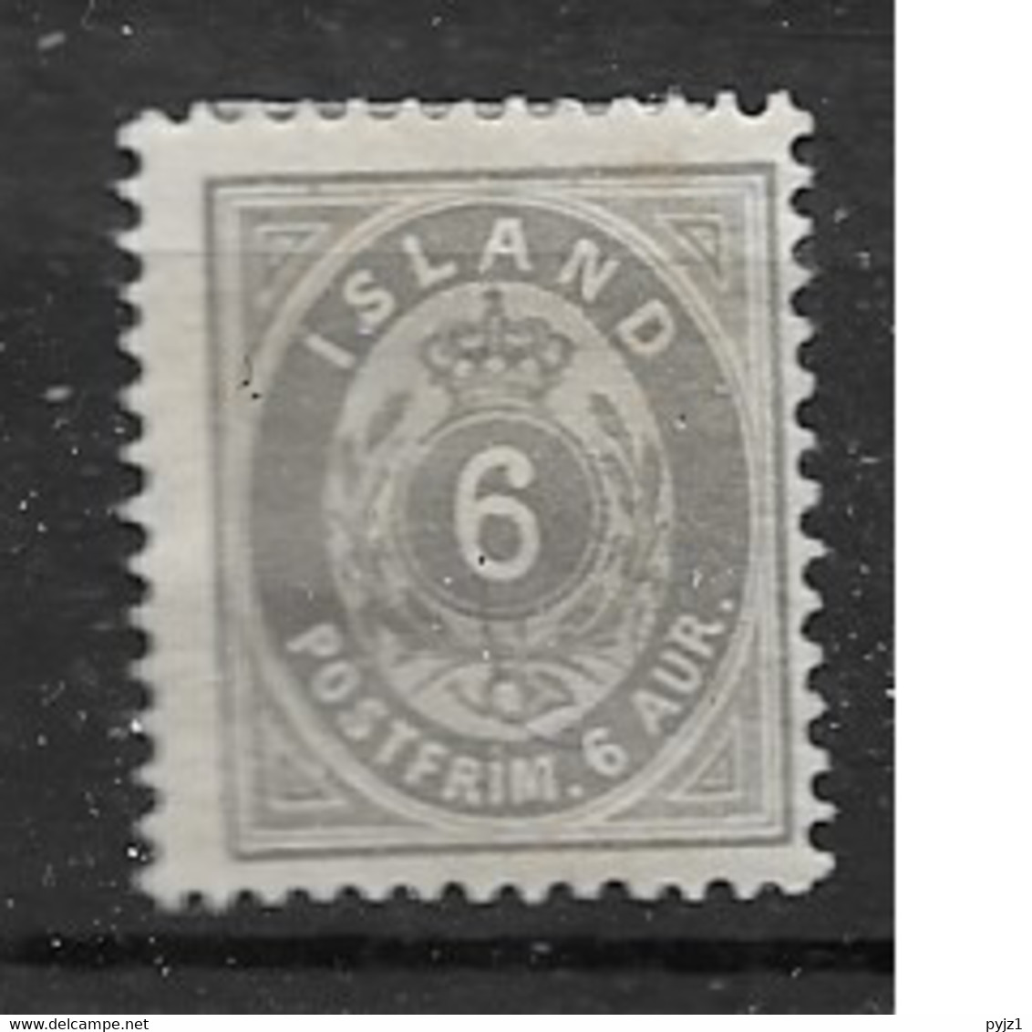 1896 MH Iceland  Mi 7B Perf 12 1/2 - Ongebruikt