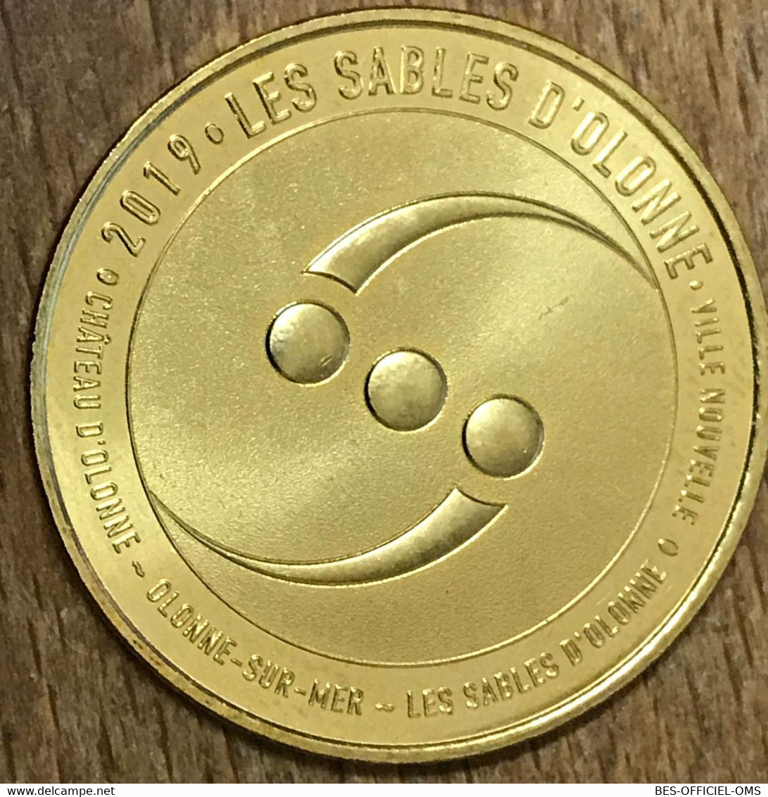 85 LES SABLES D'OLONNE MDP 2019 MÉDAILLE SOUVENIR MONNAIE DE PARIS JETON TOURISTIQUE MEDALS COINS TOKENS - 2019