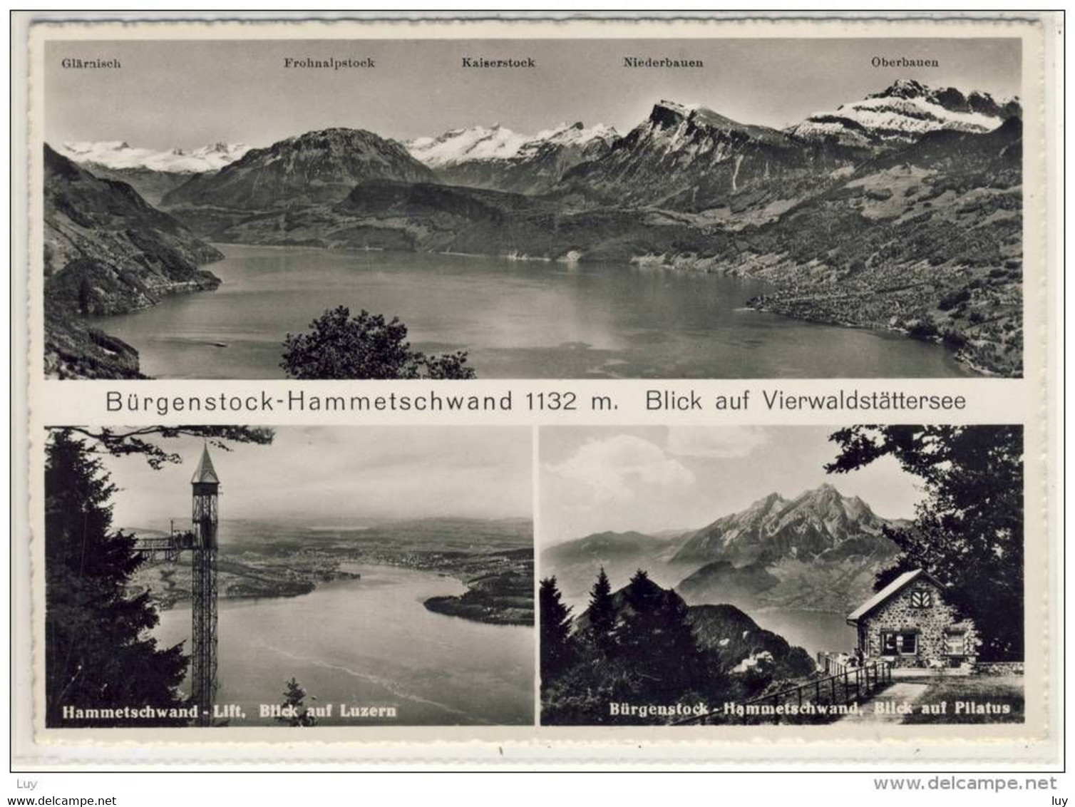 Bürgenstock - Hammetschwand  Blick  Auf  Vierwaldstättersee - 1955 - Andere & Zonder Classificatie