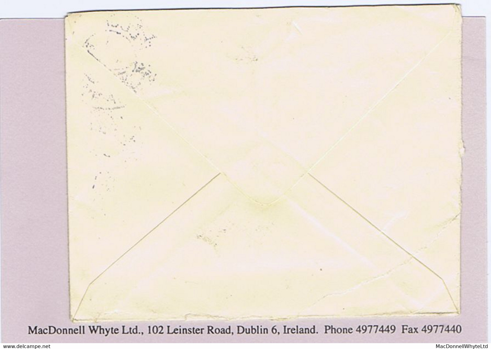 Ireland Westmeath 1949 2½d Brown On Buff Envelope, With Watermark Dean Swif(t) Used Killucan 21 XII 49 Cds, Opened Out - Postal Stationery