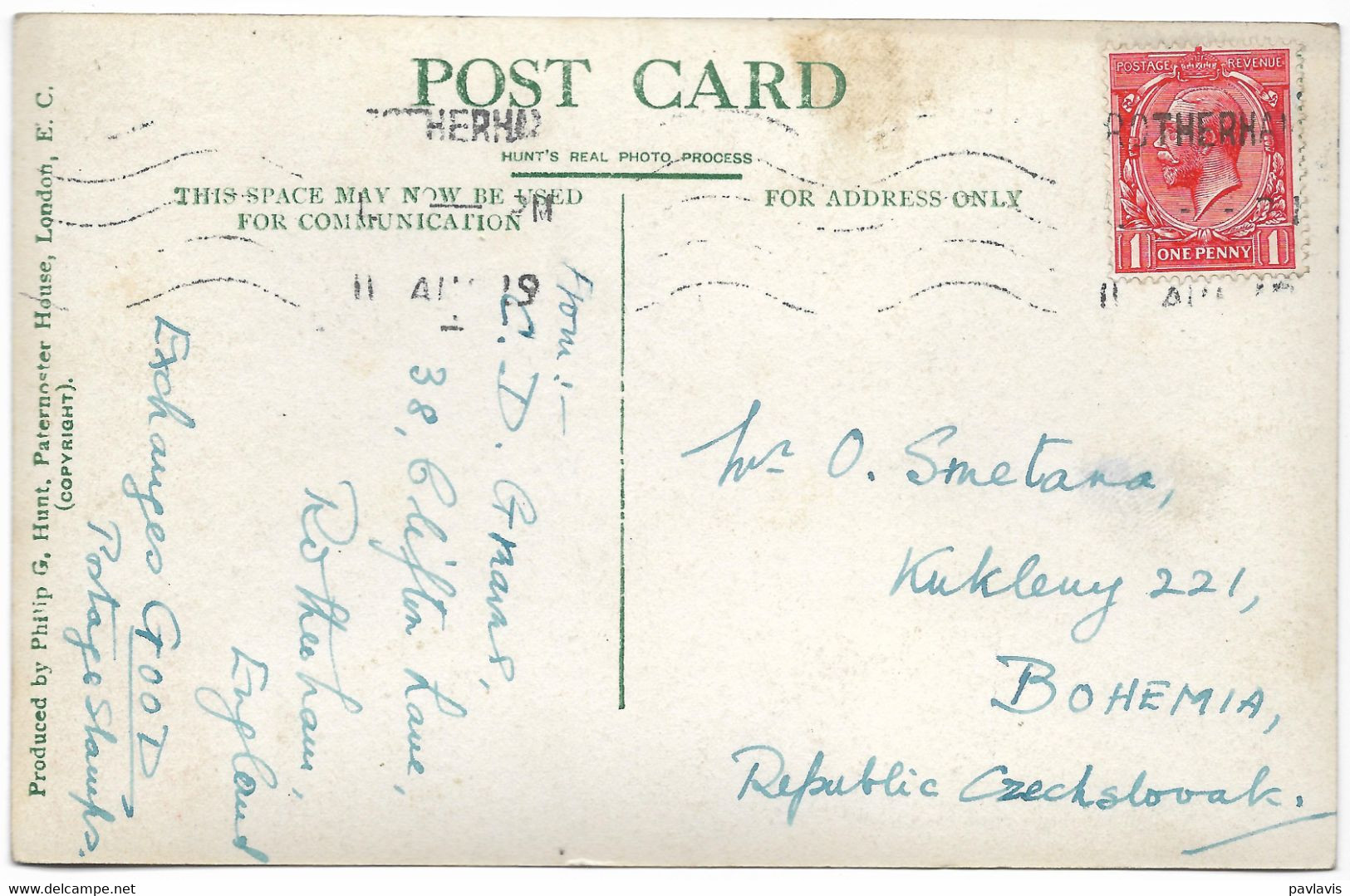 Scotland – The Dogstone And Dunollie Castle – Oban – A Stamp 1 Penny – Year 1919 - Dunbartonshire