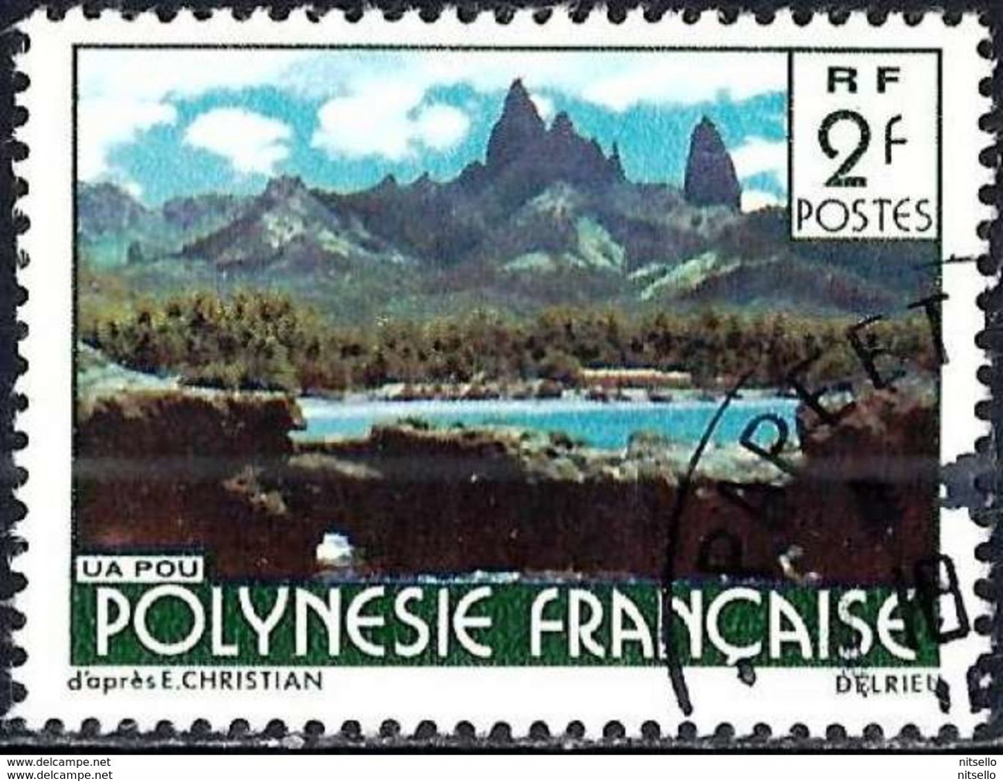 LOTE 1828  ///  (C020) Polynésie 1979 - Paysage : Ua Pou ( Mi 279 IA - YT 133 ) - Used Stamps