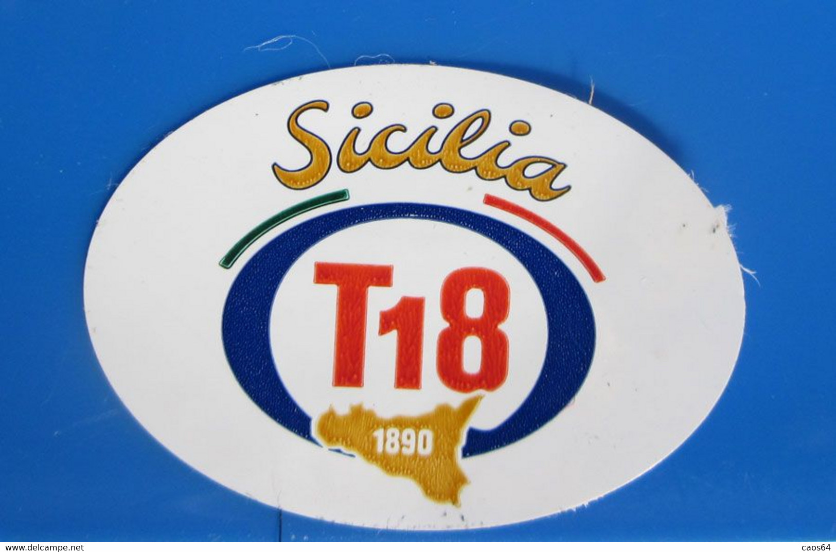 Sicilia T18 Mini Etichetta Fruit Frutta Adesiva Usata - Fruit En Groenten