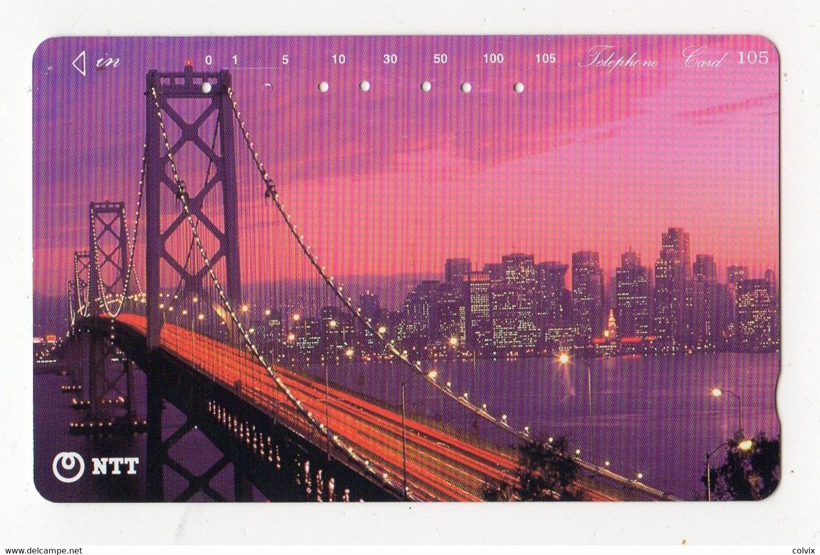 ETATS-UNIS TELECARTE JAPON PONT SAN FRANCISCO - OAKLAND BAY BRIDGE - Sonstige & Ohne Zuordnung