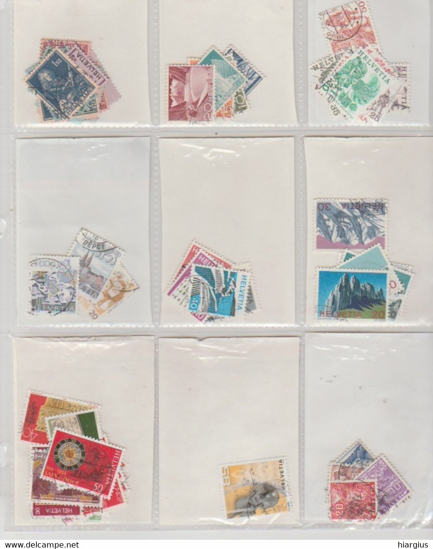 SWITZERLAND -Lot of 1323 used stamps.