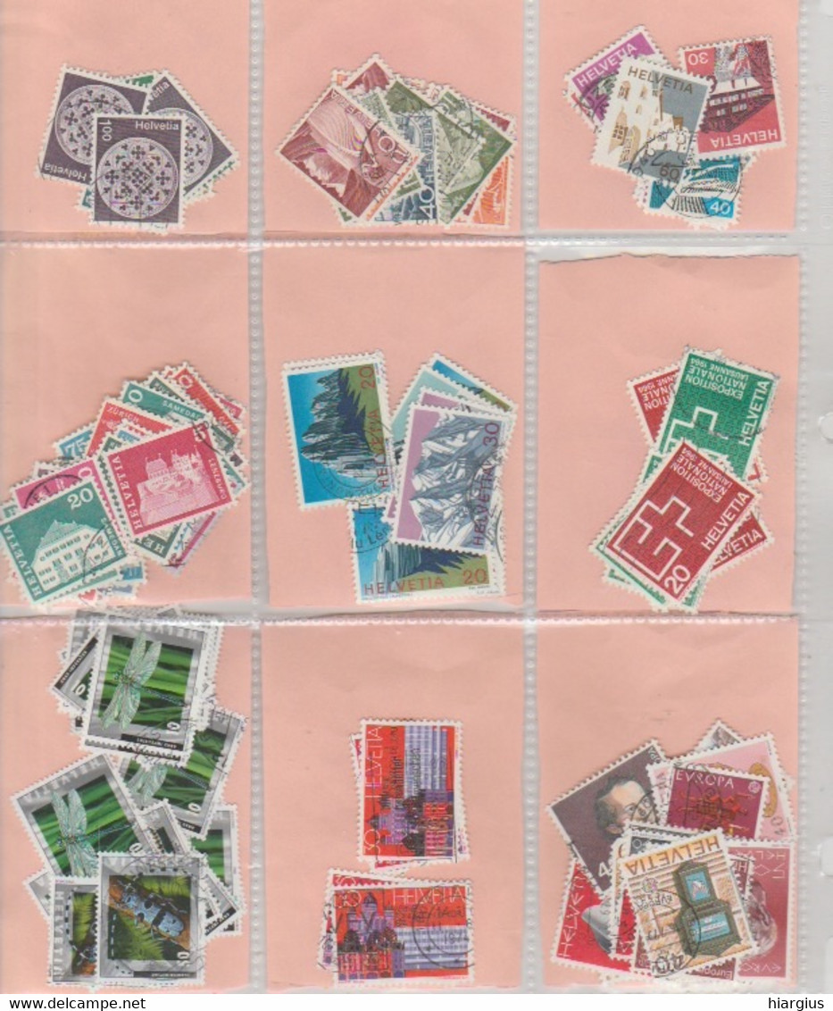 SWITZERLAND -Lot of 1323 used stamps.