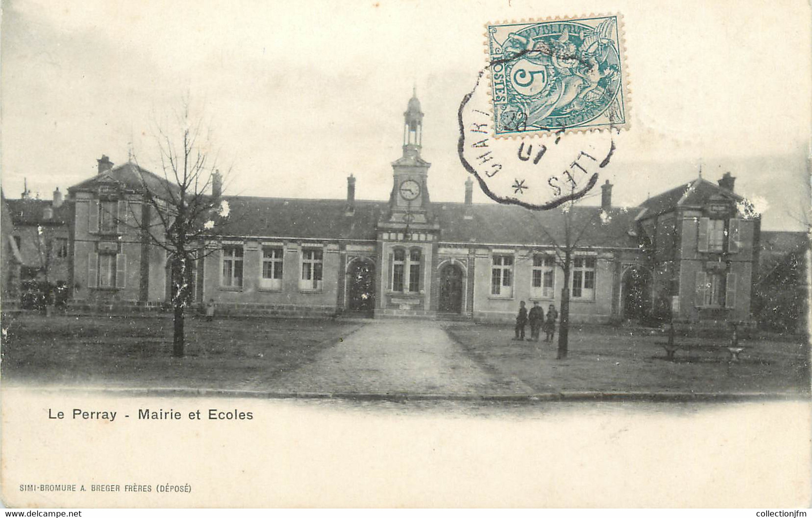 / CPA FRANCE 78 "Le Perray, Mairie Et écoles" - Le Perray En Yvelines