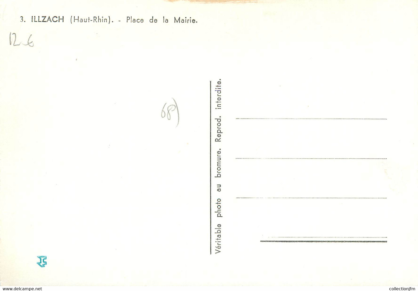 / CPSM FRANCE 68 "Illsach, Place De La Mairie" - Hirsingue