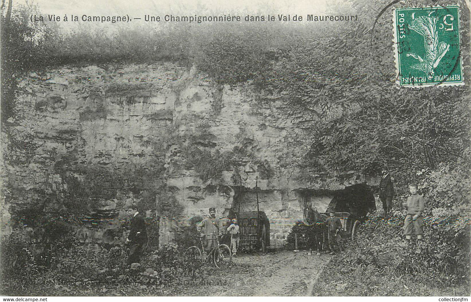 / CPA FRANCE 78 "Maurecourt, Une Champignonnière Dans Le Val De Maurecourt" - Maurecourt