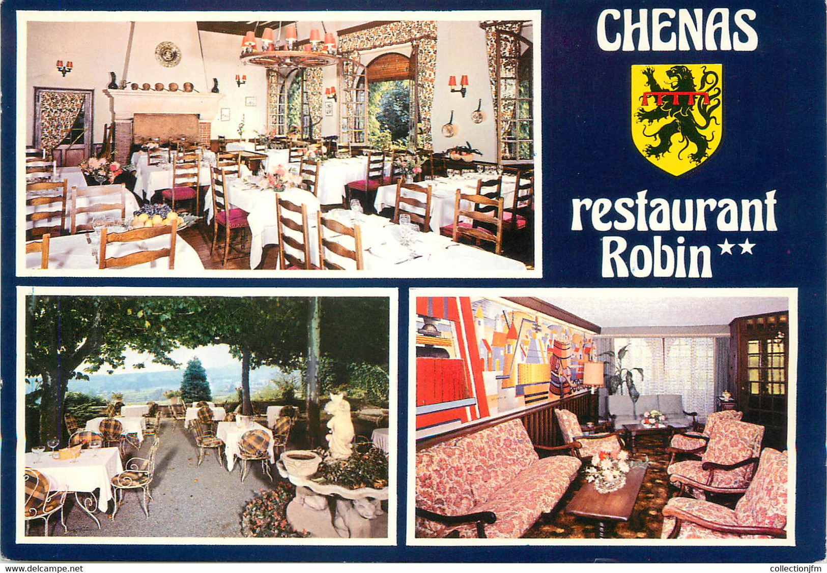 / CPSM FRANCE 69 "Chenas, Restaurant Robin" - Chenas