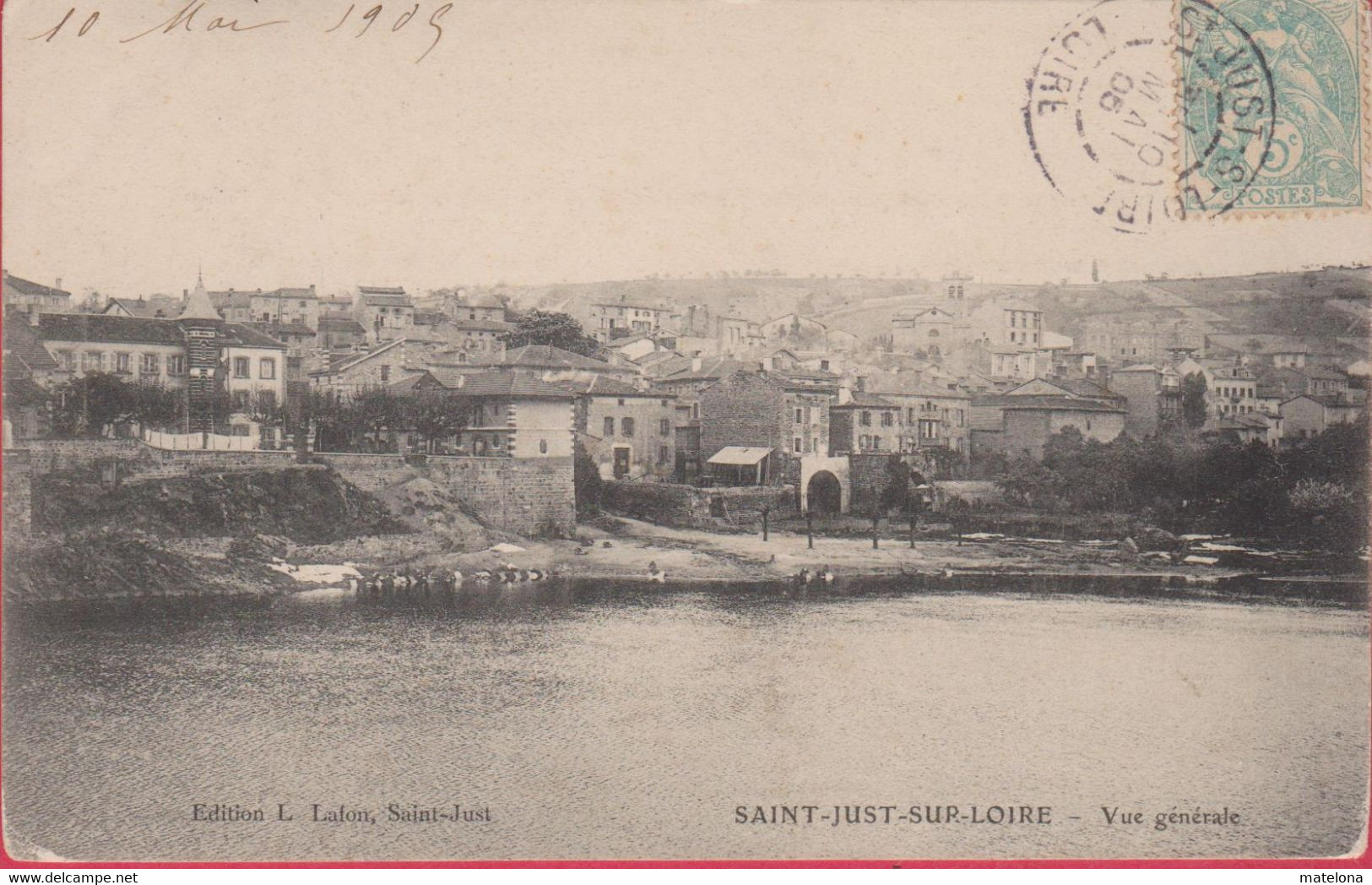LOIRE SAINT JUST SUR LOIRE VUE GENERALE - Saint Just Saint Rambert