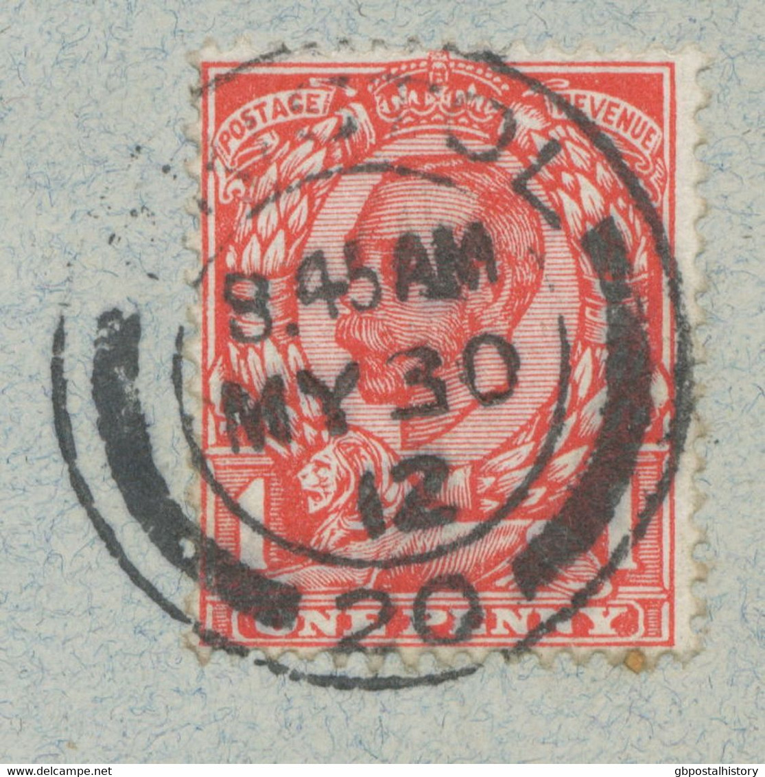 GB „BRISTOL / 20“ Double Ring (25 Mm – CBP Type 9/25) Superb Cover W GV 1d Red - Storia Postale