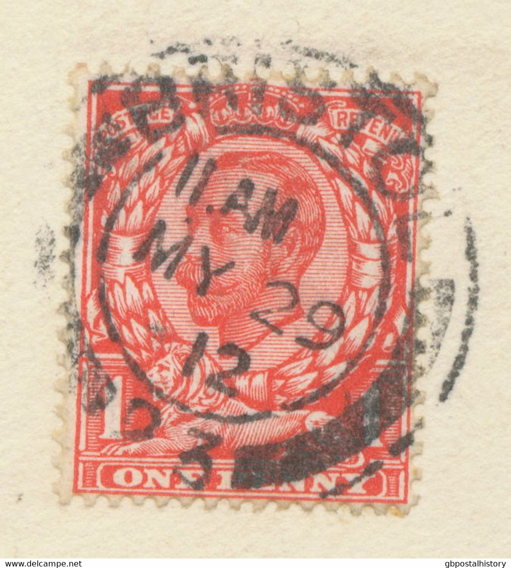 GB „BRISTOL / 23“ Double Ring (25 Mm – CBP Type 9/25) On Superb Cover With GV 1d - Storia Postale