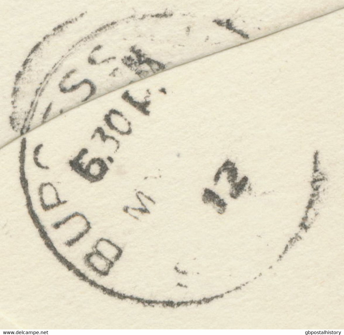 GB „BRISTOL / 23“ Double Ring (25 Mm – CBP Type 9/25) On Superb Cover With GV 1d - Storia Postale