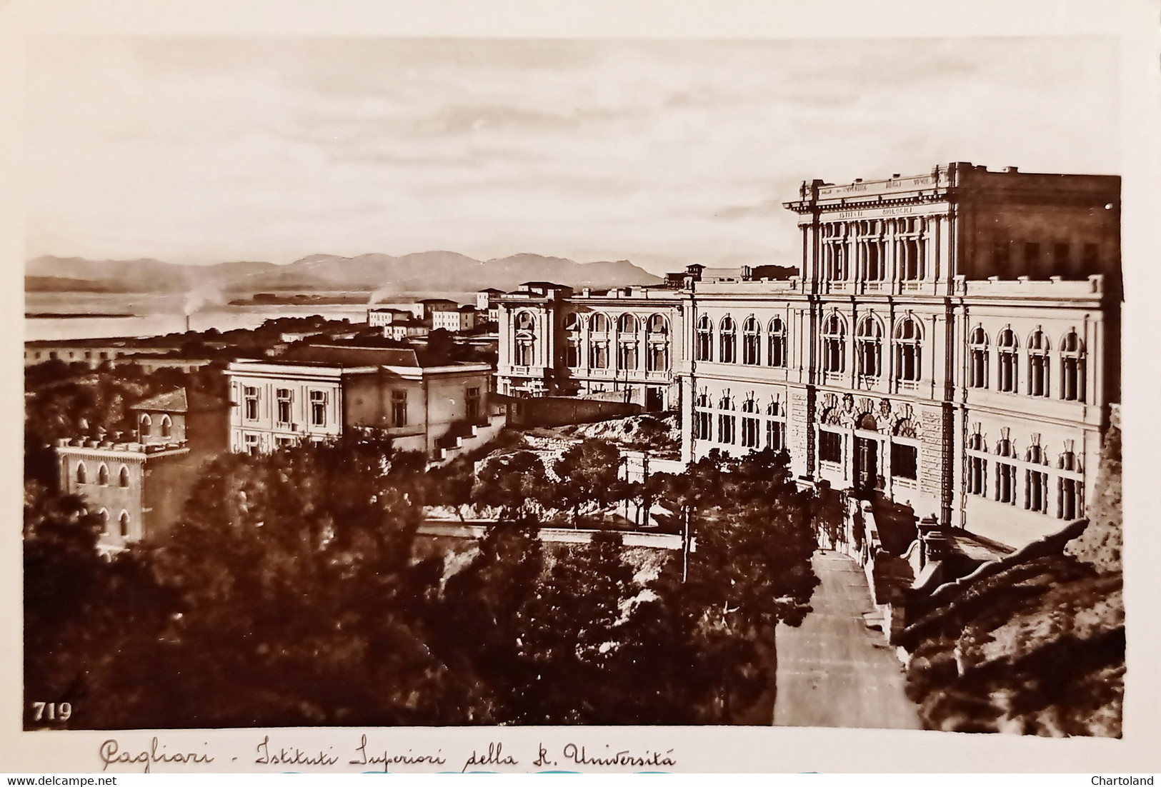 Cartolina - Cagliari - Istituti Superiori Della R. Università - 1932 - Cagliari