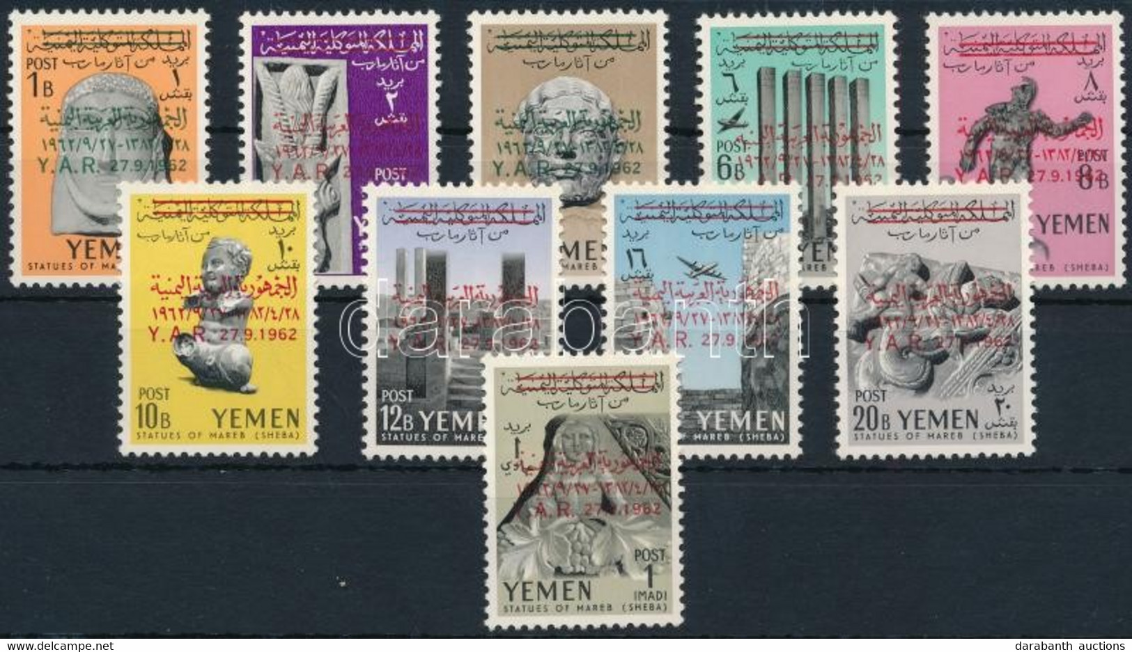 ** 1963 Szobrok, Forgalmi Sor Mi 256-265 - Otros & Sin Clasificación