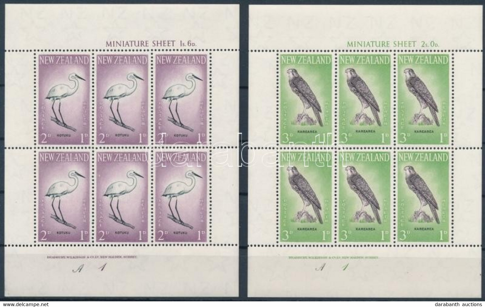 ** 1961 Egészség: Madarak (III). Kisívsor Mi 416-417 - Andere & Zonder Classificatie