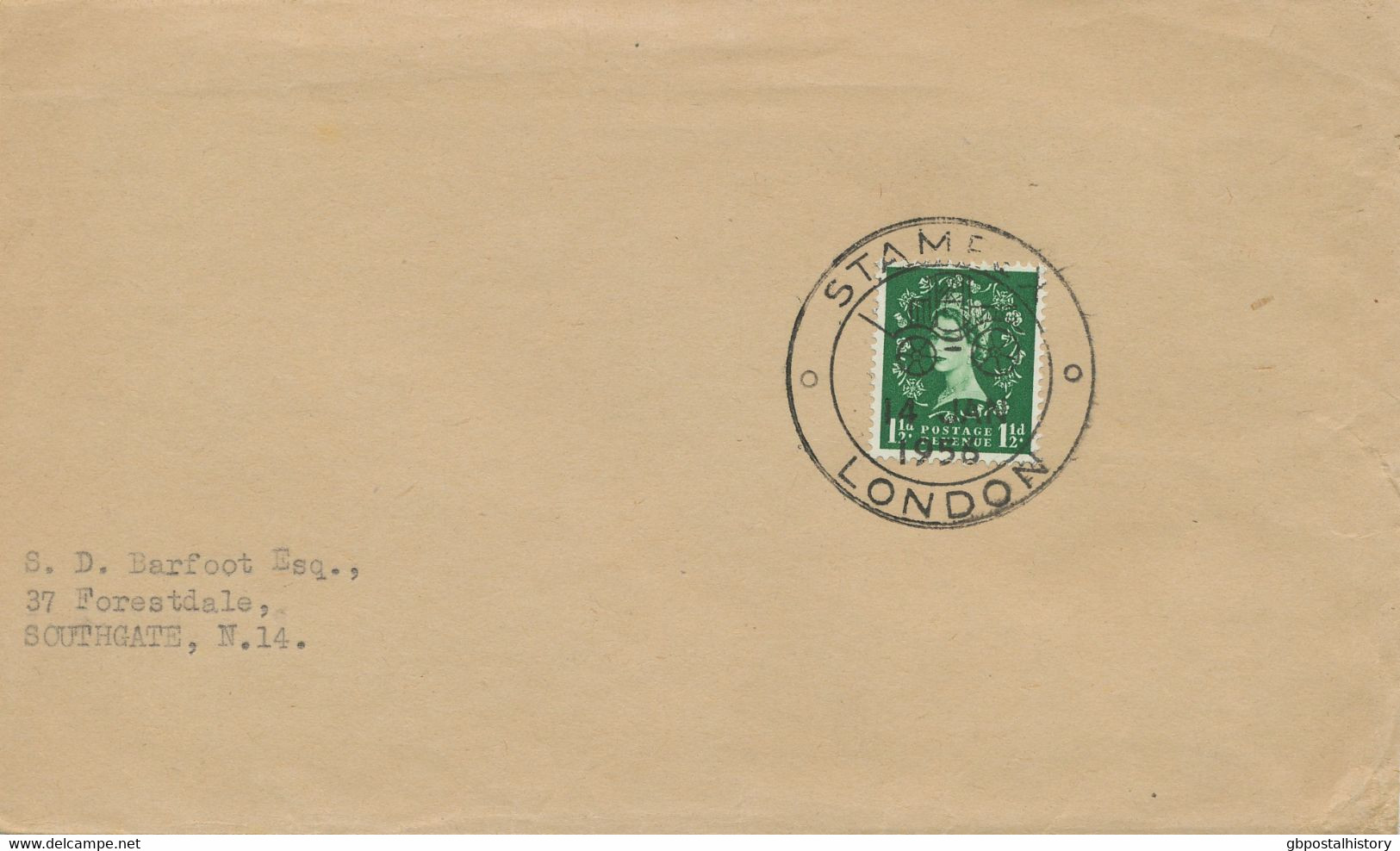 GB 1956 STAMPEX LONDON Special Event Postmark On Very Fine Cover - Storia Postale