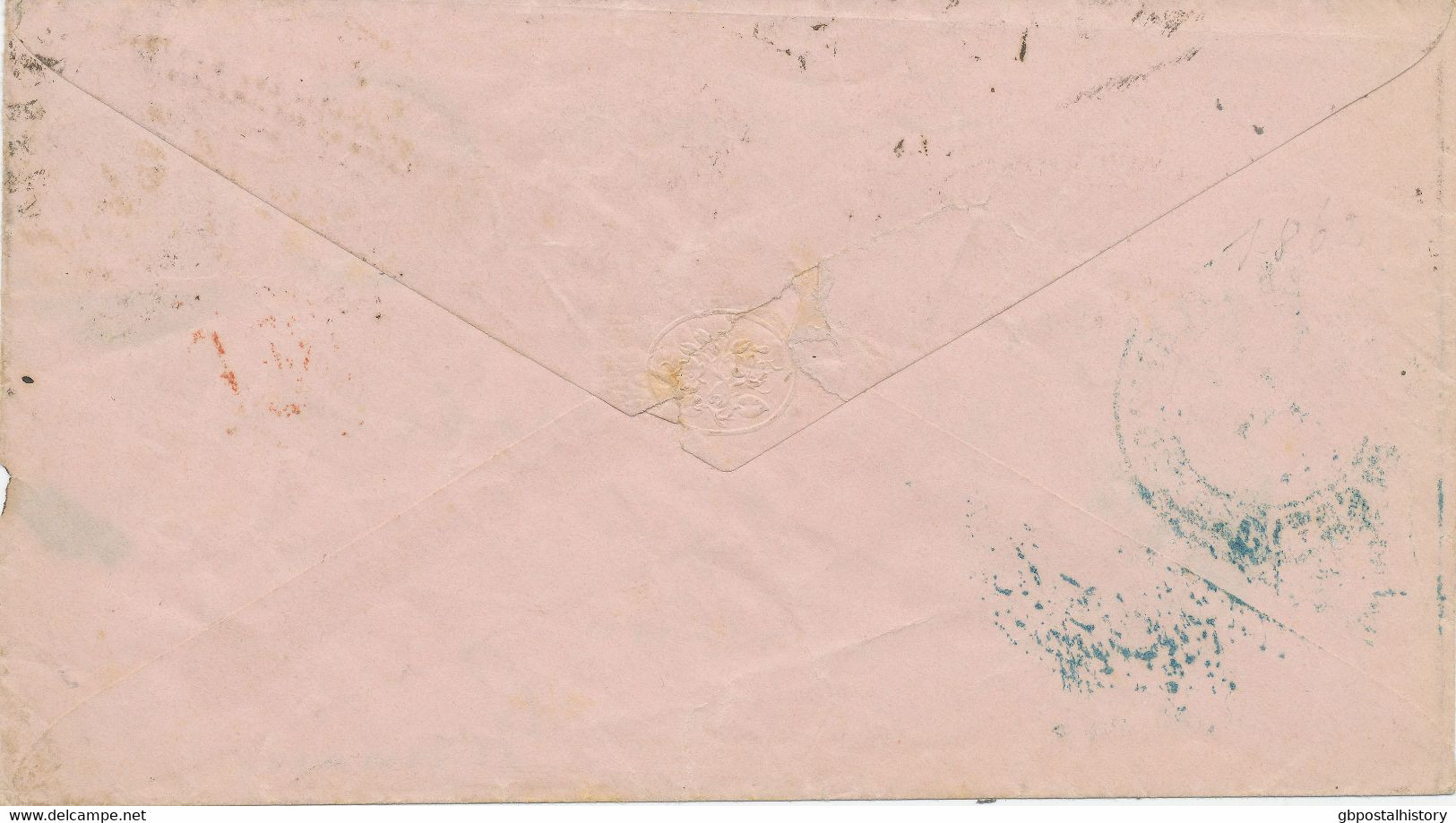 GB 1870 VF Cvr W QV Large White Corner Letters 6D Mauve Pl.9 EARLIEST USAGE - EXPERTIZED - ....-1951 Vor Elizabeth II.